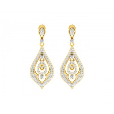 Nomi Diamond Earrings in Gold